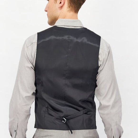 Topman SKINNY waistcoat in blue size 38 - Picture 4 of 9